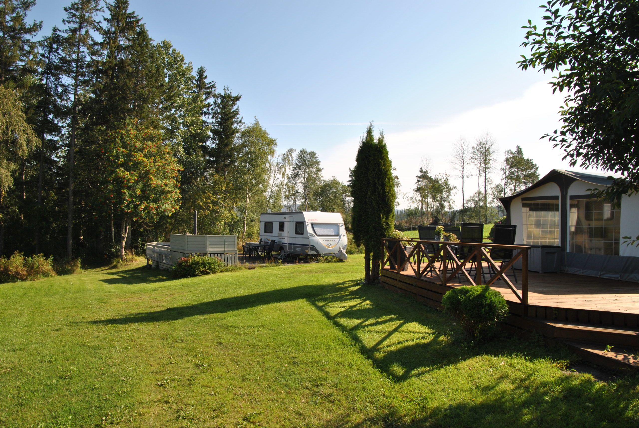 Letnes camping overnatting